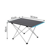 High Strength Aluminum Alloy Portable Ultralight Folding Camping Table Foldable  - £117.09 GBP