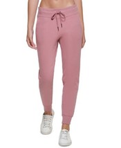 Calvin Klein Womens Performance Logo Rib-Trim Jogger Pants Color Mauve S... - $67.24