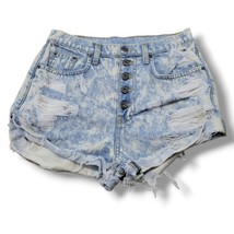 Carmar Shorts Size 27 W28&quot;L2&quot; Acid Washed Destroyed Distressed Jean Shor... - $28.41