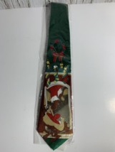 Tasmanian Devil TAZ and Santa Christmas Looney Tunes Tie 100% Polyester - £11.58 GBP