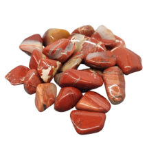 Bulk Buy 500g Stripped Red Jasper Quartz Crystal Tumble Stone 20 - 30mm - £28.34 GBP