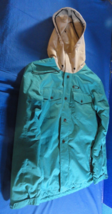 OAKLEY BIOZONE 10K TEAL COLD WEATHER SNOWBOARD SKI JACKET PARKA W/ HOOD ... - $63.35