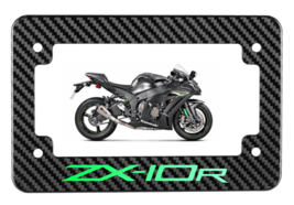 Glowing ZX-10R Ninja Kawasaki Genuine Carbon Fiber License  Plate Frame - $36.26