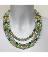 Vintage Glass Bead Choker 3 Strand Necklace Estate Sale Find - €20,30 EUR