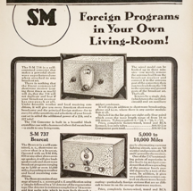 1931 Silver Marshall 738 Converter Radio Advertisement Electronic Vintag... - $19.99