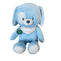 Baby Gund Recycled Materials Puppy Dog Bay Plush Stuffed Animal Blue White NWT - $19.79