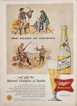 1955 Print Ad Miller High Life Beer Pheasant Hunters &amp; Dogs 100 Years Apart - £16.33 GBP