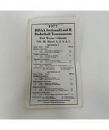 1977 IHSAA Basketball Sectional Tournaments Schedule Fort Wayne IN India... - $14.13