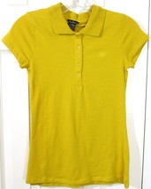 NWT Dna Couture Girl&#39;s SS Mustard Girl&#39;s Polo Top Shirt, Small - £2.94 GBP