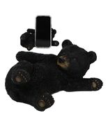 Whimsical Rustic Western Black Bear Cub Stretching Cell Phone Holder Fig... - €28,16 EUR