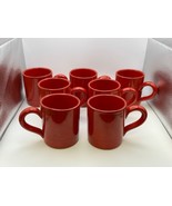 Set of 7 MAMMA RO Classic Collection Red Mugs - £110.61 GBP
