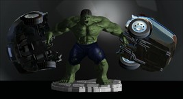 Hulk From The Incredible Hulk Marvel Diorama File STL 3D Printing  2 Versions - £2.41 GBP