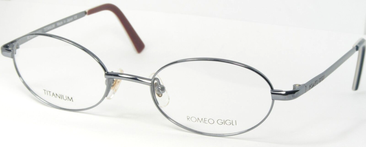 Romeo Gigli RG151 193 Metallico Blu Occhiali Titanio 151 49-19-135mm Gia... - $81.15