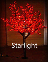 Outdoor 6ft LED Cherry Blossom Tree Christmas Light Garden/Home/Path Decor Red - £322.60 GBP