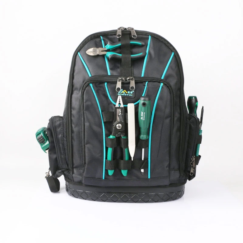 Ox Cloth Large Capacity Tool Bag Backpack Multifunctional Tool Professional Elec - £119.27 GBP