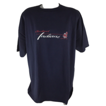 Cleveland Indians T Shirt Size XL Blue Embroidered Crable Vintage 1999 Baseball - $47.47