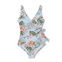 KONA SOL Women&#39;s Wrap-Front, One-Piece Swimsuit ~ Multicolor (S / 4-6) NEW!!! - £28.31 GBP