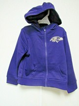 NFL Baltimore Ravens Team Logo Boys Purple Hooded Jacket 2T by Gerber - £31.97 GBP