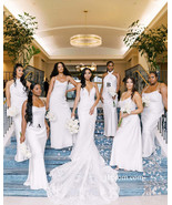 White Long Bridesmaid Dresses Mismatched,Dresses to Wear to a Wedding - $129.00