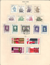 POLAND 1964 Very Fine  Used Stamps Hinged on  List - £1.15 GBP