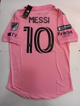 Lionel Messi Inter Miami Leagues Cup Match Slim Pink Home Soccer Jersey 2023-24 - £79.93 GBP