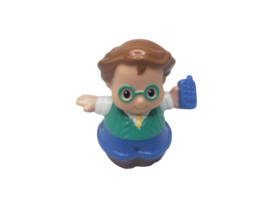 Fisher Price Little People Father Dad Daddy W Blue Cell Phone - £3.66 GBP