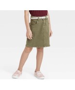 Girls Cargo Midi Jeans Skirt Olive Green Stretch Size XXL 18  Cat &amp; Jack... - €10,72 EUR
