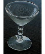 Very Nice Vintage Pressed Glass Champagne Glass, Short Ball Stem, VG CND - $10.74 CAD