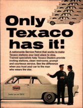 1965 TEXACO SERVICE PATROL Genuine Vintage Ad ~ vintage CAR A2 - £16.95 GBP
