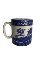 Spode England Mug Tower Blue 3 3/8 High 3&quot; Diameter earthenware tea coffee - $94.04