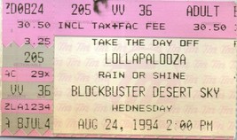 Lollapalooza Beastie Boys Ticket Stub August 24 1994 Fénix Arizona - $49.52