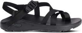Chaco Men's Zcloud 2 Sport Sandal Adjustable Strap Cushioned Solid Black... - $58.19
