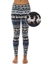 TIPSY ELVES Women XL  Humping Naughty Reindeer Leggings Holiday Christmas XMAS - £14.42 GBP