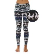 TIPSY ELVES Women XL  Humping Naughty Reindeer Leggings Holiday Christma... - £14.03 GBP