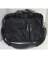 TUMI Black Fabric Softside Briefcase Luggage Attaché Good Used Condition - $724.23 MXN