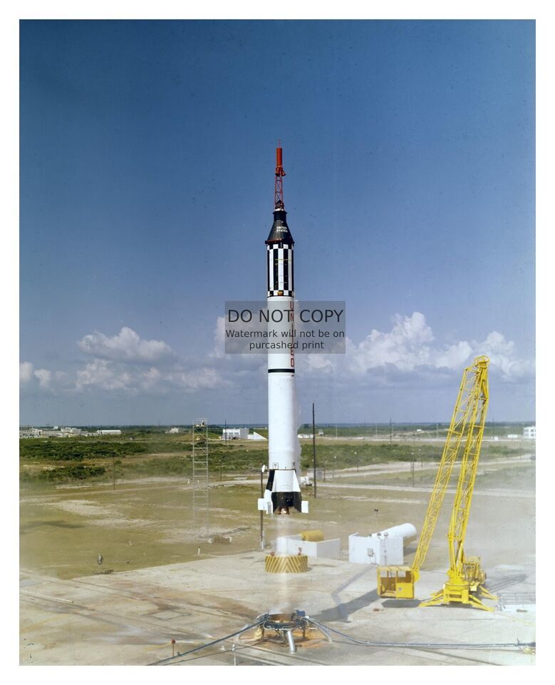 Primary image for ALAN SHEPARD MERCURY ASTRONAUT LIFTS OFF IN FREEDOM 7 1961 8X10 NASA PHOTO