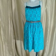 New Red Camel blue belted dress size L - £7.99 GBP