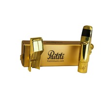 Paititi Professional Gold Plated Alto Saxophone Metal Mouthpiece #5 - £54.75 GBP