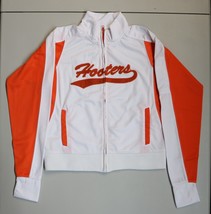 HOOTERS Authentic White/Orange Track Warm Up Jacket (XS)X-Small -New wit... - £31.96 GBP