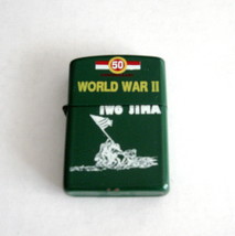 Iwo Jima 50th Anniversary World War II Z-16 Green Lighter - Iwo Jima Lig... - £14.08 GBP
