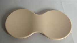 Vintage Tupperware Double Spoonz Spoon Rest Holder Soft Pink Footed 2763A-5 - $13.85