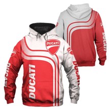New Fashion Autumn Sweatshirt Ducati Logo3D Print Men's Hoodie Unisex Harajuku S - $154.42