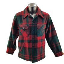 VTG Boy Scouts Of America Wool Large Jacket Pedro Red Plaid Hunting Coat... - $392.46