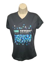 2019 Newport Marathon &amp; Half Womens Medium Gray Jersey - $371.66 MXN