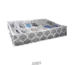 Home Basics 12-Pair Under-the-Bed Organizer Grey - $14.24