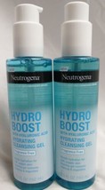 2 Neutrogena Hydro Boost Hydrating Cleansing Gel W/ Hyaluronic Acid 5.5 Oz Each  - £19.89 GBP