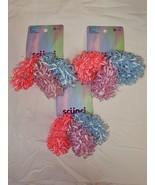 Scunci Ponytail Holders Scrunchies 3 Packs 9 Pieces Pink Lavender Blue New - $14.99