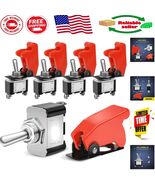 Professional Grade Heavy Duty Toggle Switch 12V with Safety Cover - 5 Pack - $385.08 MXN