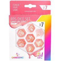 Gamegenic Candy-like Series RPG Dice Set 7pcs - Peach - £27.97 GBP