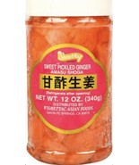 Shirakiku Sweet Pickled Ginger Amasu Shoga 12 Oz (Pack Of 3 Bottles) - £50.84 GBP